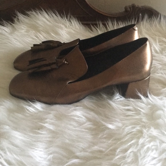 Jeffrey Campbell tassel loafers metallic leather - Picture 4 of 8